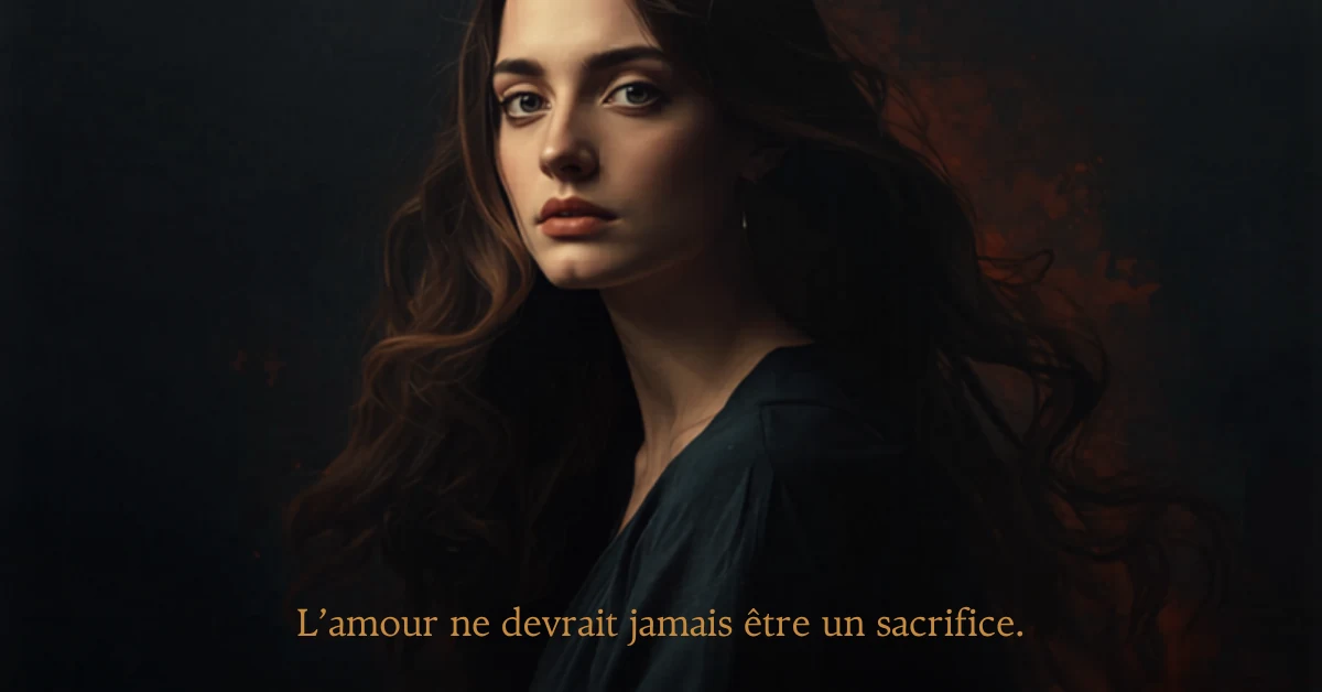 femme qui a l'habitude de donner trop en amour sans recevoir